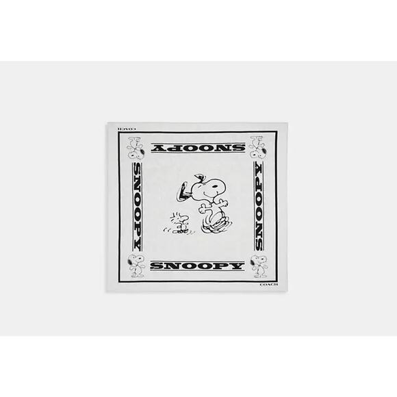 Last 2‼️Coach x Peanuts Signature Snoopy Print Bandana CBS39 - Picture 2 of 16